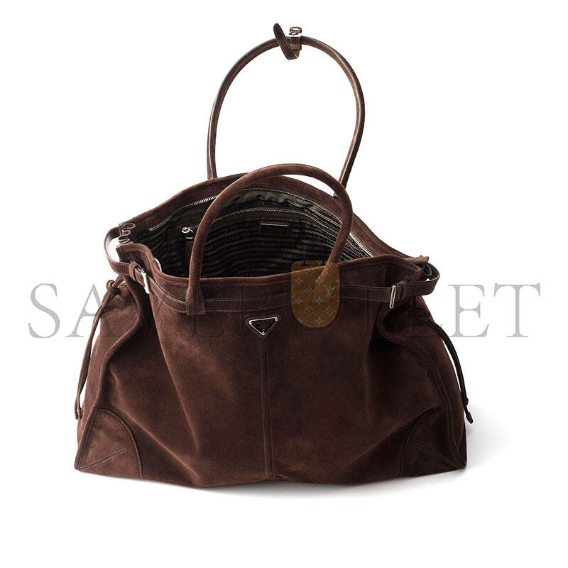 PRADA BONNIE SUEDE TOTE BAG 2VG128 (50*36*17cm)